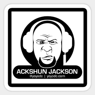 Ackshun Jackson Sticker